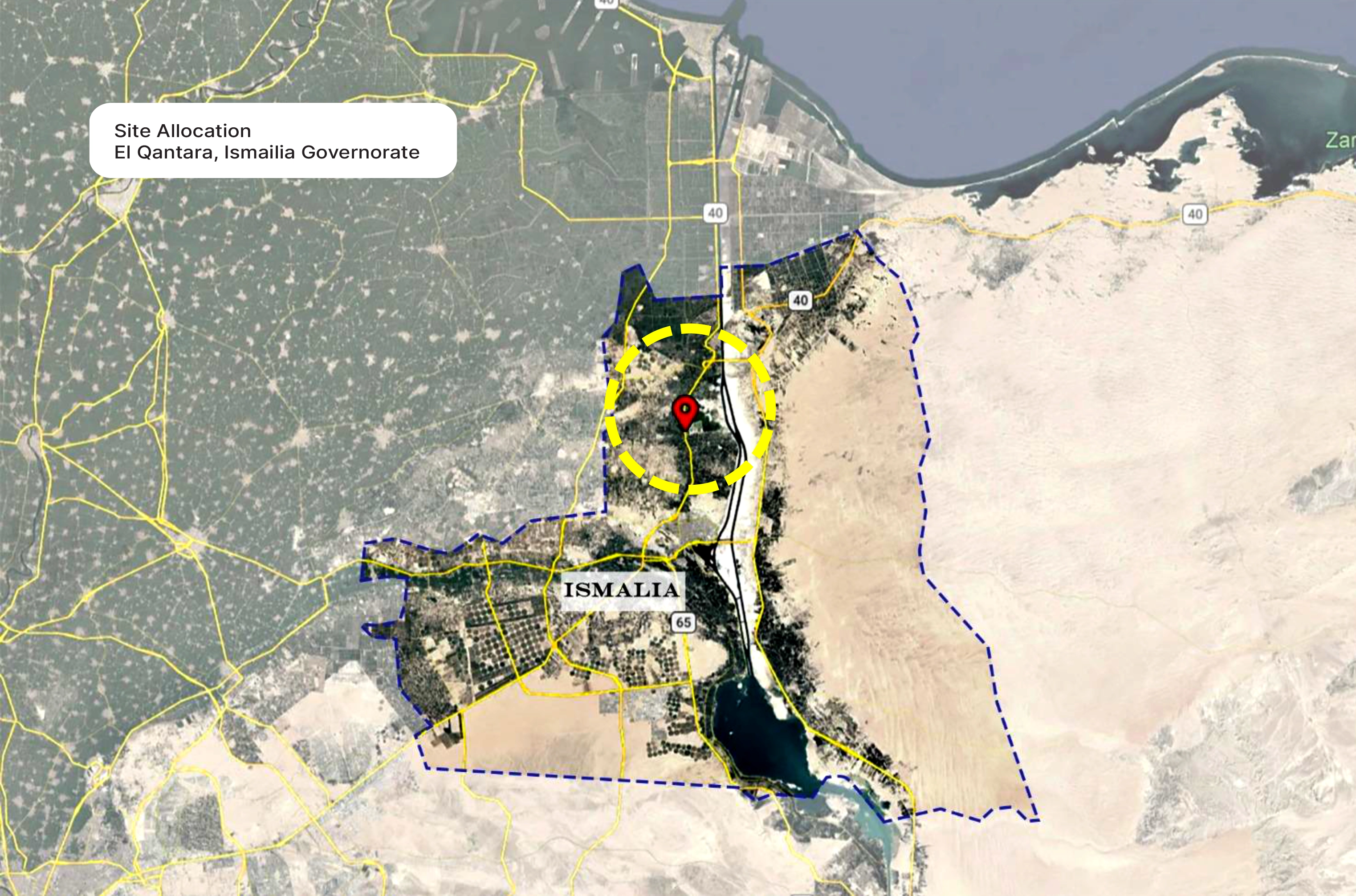 Ismailia Site Allocation Map